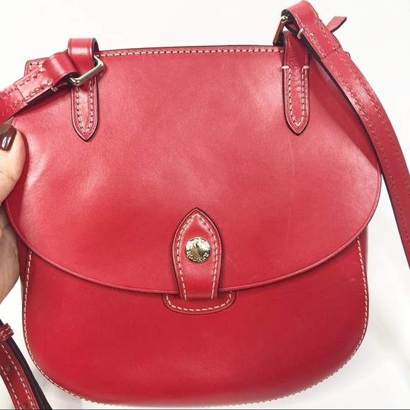 Dooney & Bourke Red Leather Happy Alto Crossbody - Picture 5 of 10